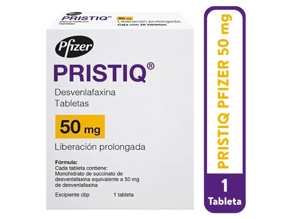 Pristiq Pfizer 50 Mg 28 Tabletas